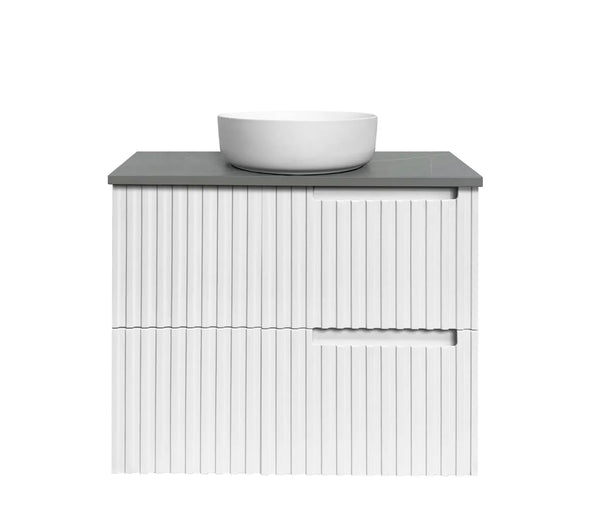 SATIN WHITE NOOSA 750MM WALL HUNG VANITY