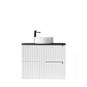 SATIN WHITE NOOSA 750MM WALL HUNG VANITY FIL Kitchen Bathroom