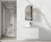 SATIN WHITE NOOSA 900MM WALL HUNG VANITY FIL Kitchen Bathroom