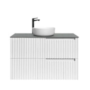 SATIN WHITE NOOSA 900MM WALL HUNG VANITY FIL Kitchen Bathroom