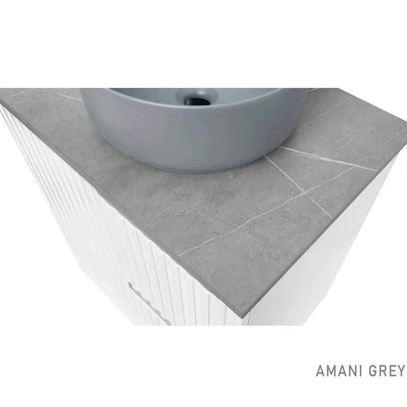 SATIN WHITE NOOSA 900MM WALL HUNG VANITY FIL Kitchen Bathroom