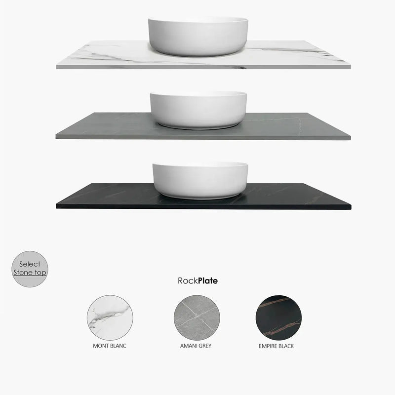 SATIN WHITE NOOSA 900MM WALL HUNG VANITY FIL Kitchen Bathroom