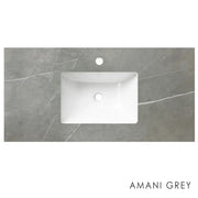 SATIN WHITE NOOSA 900MM WALL HUNG VANITY FIL Kitchen Bathroom