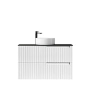 SATIN WHITE NOOSA 900MM WALL HUNG VANITY FIL Kitchen Bathroom