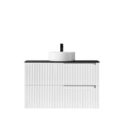 SATIN WHITE NOOSA 900MM WALL HUNG VANITY FIL Kitchen Bathroom