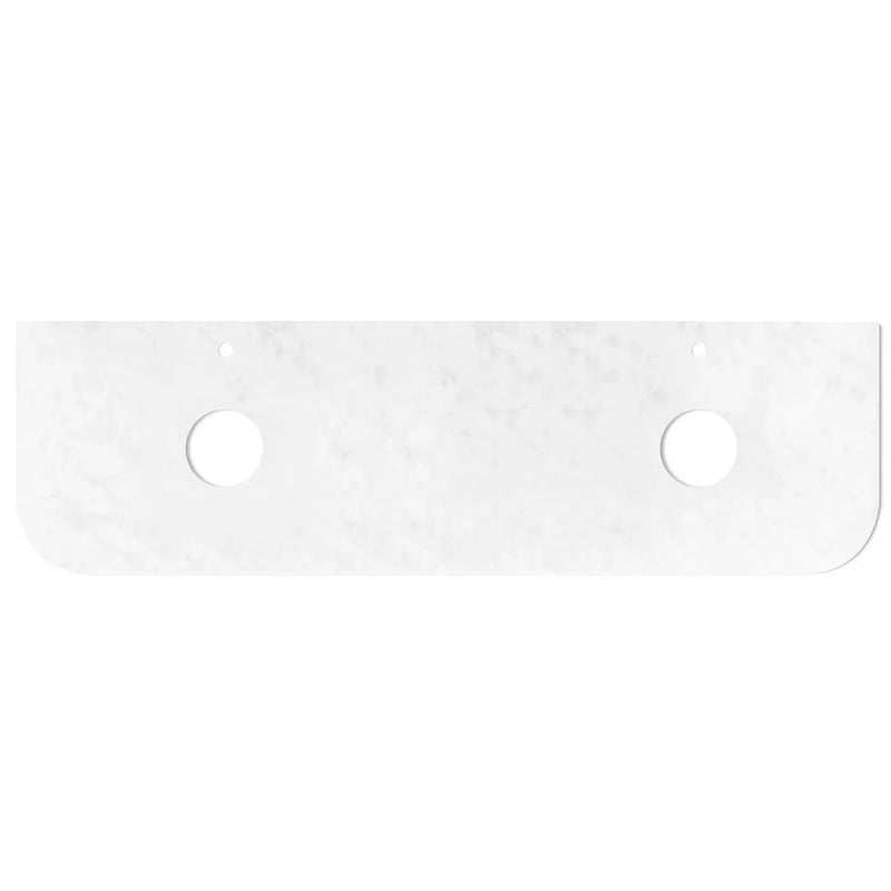 BONDI SATIN WHITE FLUTED 1800X460 CURVE VANITY FIL Kitchen Bathroom