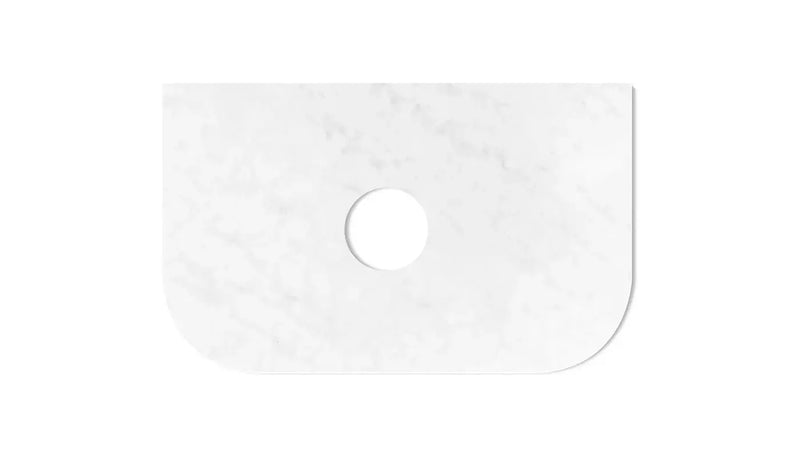 BONDI NATURAL OAK 750X460 CURVE VANITY FIL Kitchen Bathroom