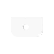 BONDI SATIN WHITE FLUTED 750X460 CURVE VANITY FIL Kitchen Bathroom