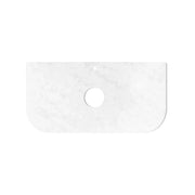 BONDI SATIN WHITE FLUTED 900X460 CURVE VANITY FIL Kitchen Bathroom