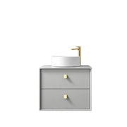 LIGHT GREY  BOSTON  600MM WALL HUNG VANITY FIL Kitchen Bathroom