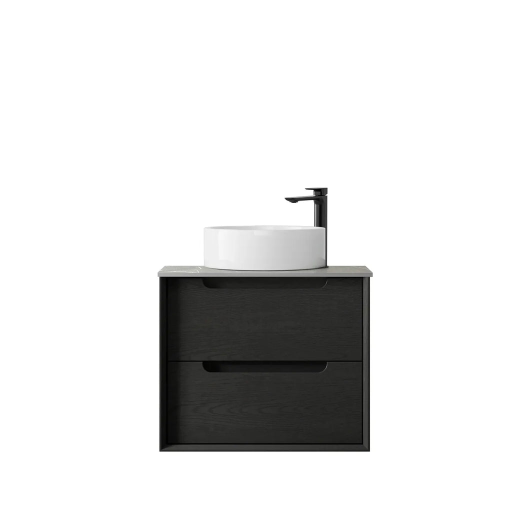 BLACK OAK BYRON 600MM WALL HUNG VANITY