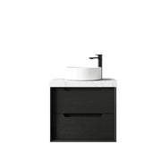 BLACK OAK BYRON 600MM WALL HUNG VANITY FIL Kitchen Bathroom