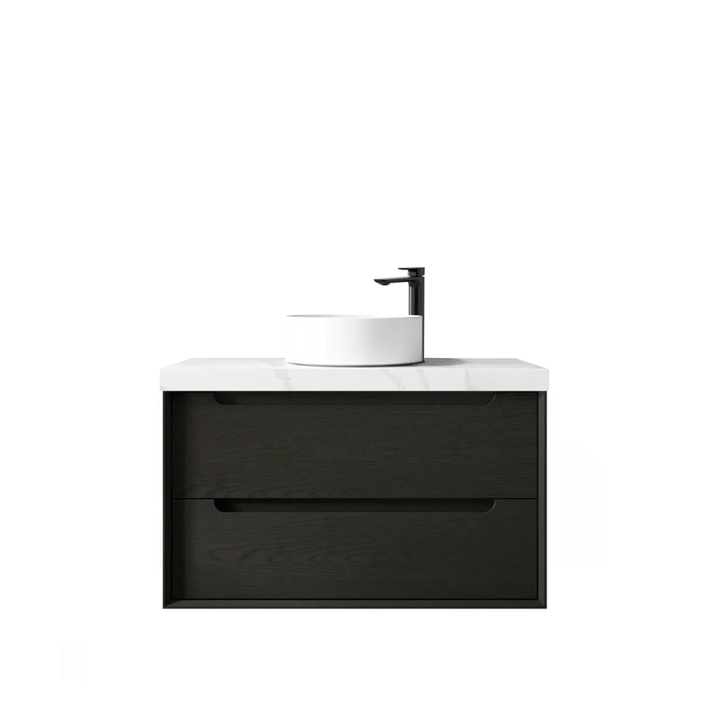 BLACK OAK BYRON 900MM WALL HUNG VANITY