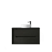BLACK OAK BYRON 900MM WALL HUNG VANITY FIL Kitchen Bathroom