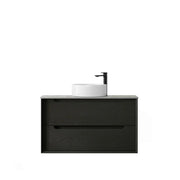 BLACK OAK BYRON 900MM WALL HUNG VANITY FIL Kitchen Bathroom