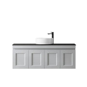 SATIN LIGHT GREY HAMPTON MARK II 1200MM WALL HUNG VANITY FIL Kitchen Bathroom