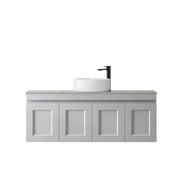 SATIN LIGHT GREY HAMPTON MARK II 1200MM WALL HUNG VANITY FIL Kitchen Bathroom