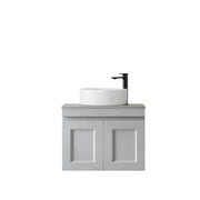 SATIN LIGHT GREY HAMPTON MARK II 600MM WALL HUNG VANITY FIL Kitchen Bathroom