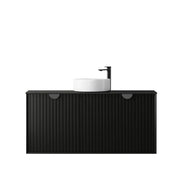 MATTE BLACK MARLO 1200MM WALL HUNG VANITY FIL Kitchen Bathroom