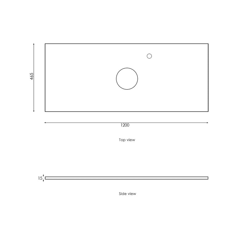 MATTE BLACK MARLO 1200MM WALL HUNG VANITY FIL Kitchen Bathroom