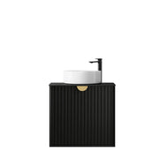 MATTE BLACK MARLO 600MM WALL HUNG VANITY FIL Kitchen Bathroom