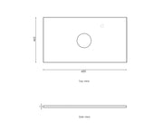 SATIN WHITE NOOSA 600MM WALL HUNG VANITY FIL Kitchen Bathroom