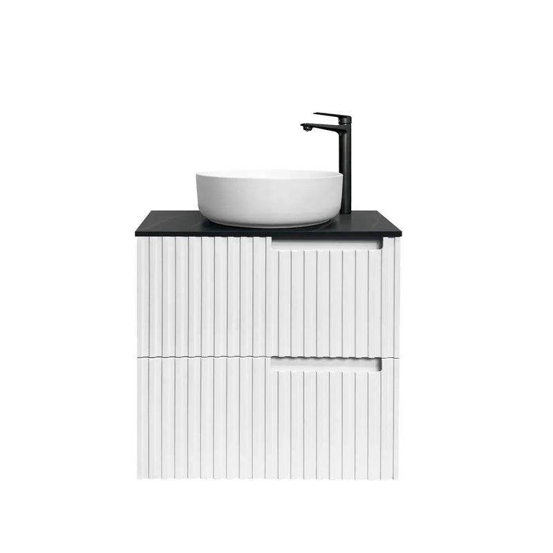 SATIN WHITE NOOSA 600MM WALL HUNG VANITY FIL Kitchen Bathroom