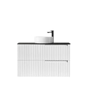 SATIN WHITE NOOSA 900MM WALL HUNG VANITY FIL Kitchen Bathroom