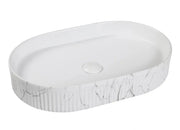 KENSINGTON 580X360X100 OVAL FLUTED BASIN FIL Kitchen Bathroom
