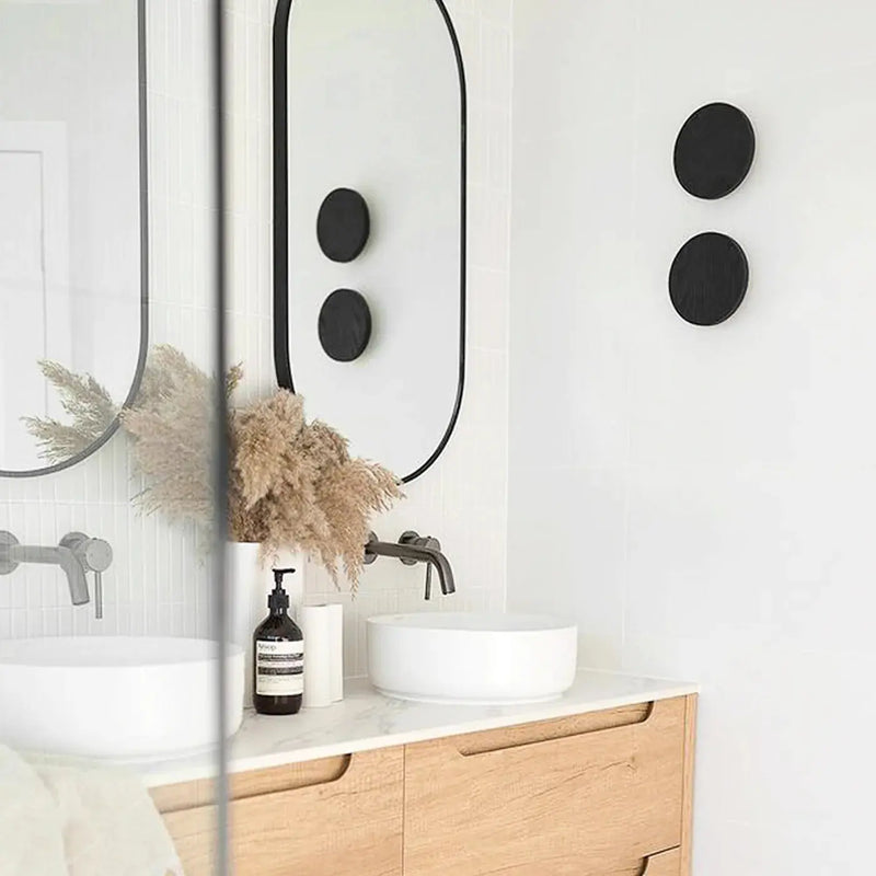 NATURAL OAK BYRON 1200MM DOUBLE BOWL WALL HUNG VANITY FIL Kitchen Bathroom