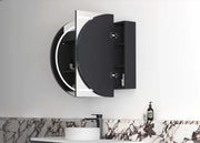 LED BONDI 1200X750 SHAVING CABINET BLACK OAK FIL Kitchen Bathroom
