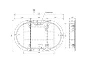 LED BONDI 1200X750 SHAVING CABINET BLACK OAK FIL Kitchen Bathroom