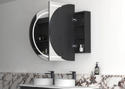 LED BONDI 1500X900 SHAVING CABINET BLACK OAK FIL Kitchen Bathroom