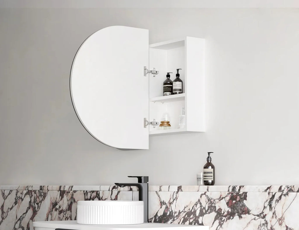 LED BONDI 900X600 SHAVING CABINET MATTE WHITE