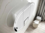 LED BONDI 1500X900 SHAVING CABINET MATTE WHITE FIL Kitchen Bathroom