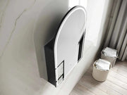 LED ARCHIE SHAVING CABINET BLACK OAK FIL Kitchen Bathroom