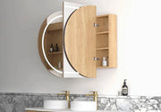LED BONDI 1500X900 SHAVING CABINET NATURAL OAK FIL Kitchen Bathroom