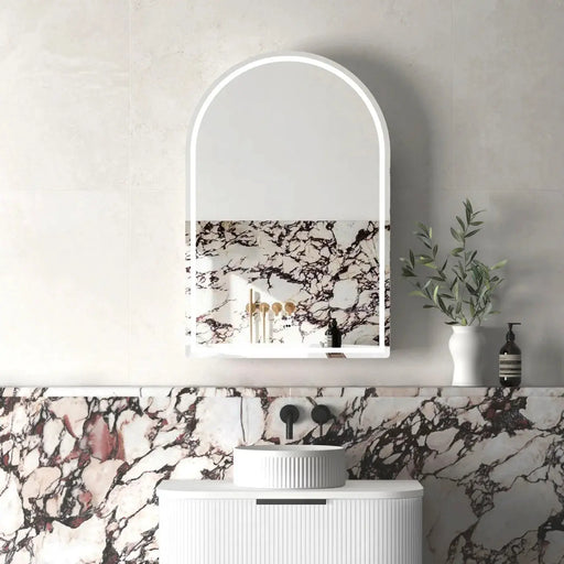 LED ARCHIE MATTE WHITE SHAVING CABINET FIL Kitchen Bathroom