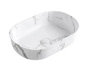 BRONTE Oval Above Counter Basin Gloss white/Matte white/Matte Black/Carrara 500x350x130mm otti
