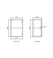 Byron/Bondi 415 Natural Oak Wall Cabinet - FIL Kitchen Bathroom