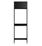 Hampshire Laundry Cabinet Black Tall Washing Machine Cabinet 2100mm - FIL Kitchen Bathroom