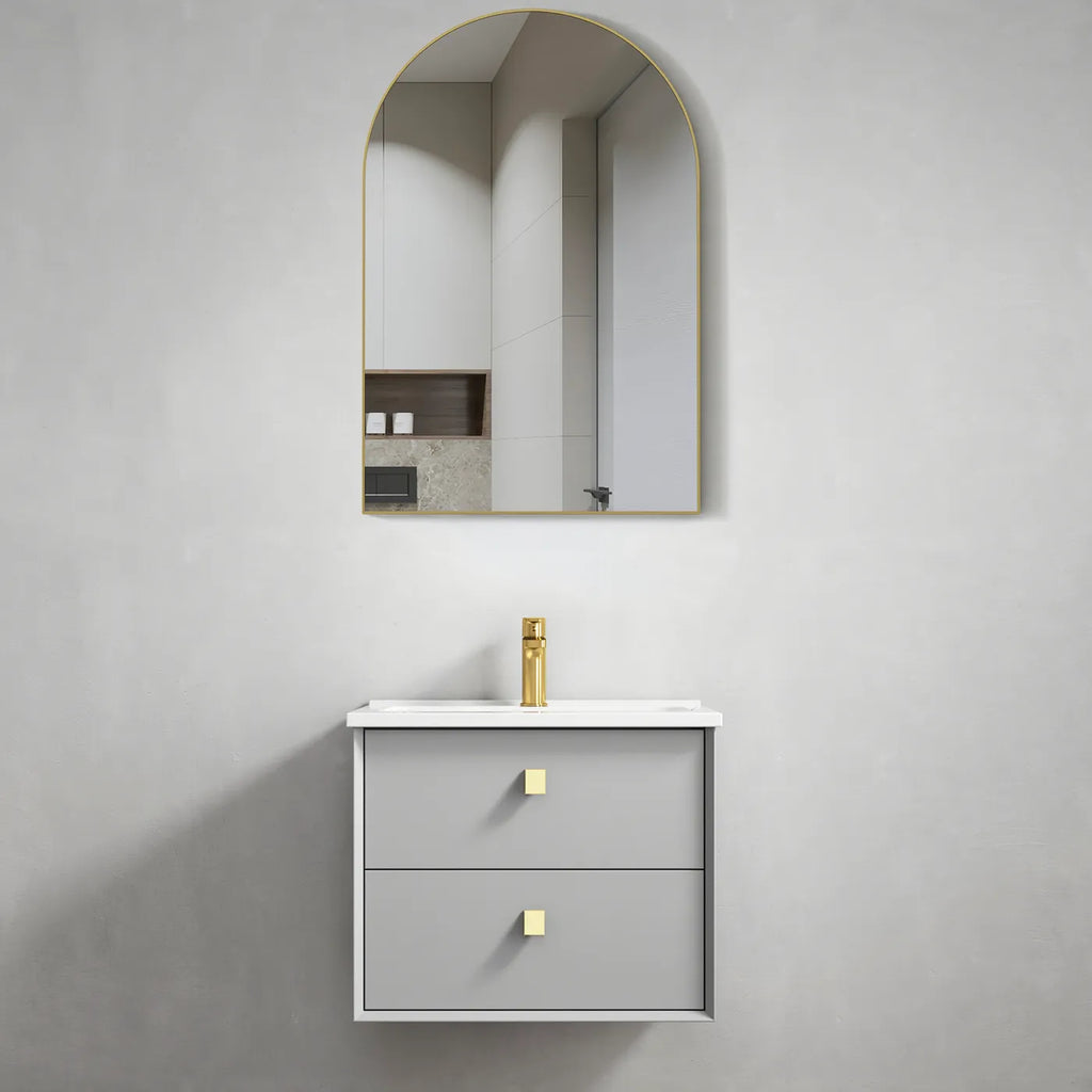 LIGHT GREY  BOSTON  600MM WALL HUNG VANITY