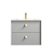 LIGHT GREY  BOSTON  600MM WALL HUNG VANITY FIL Kitchen Bathroom