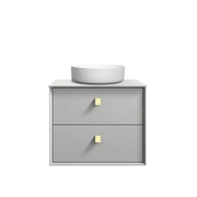 LIGHT GREY  BOSTON  600MM WALL HUNG VANITY FIL Kitchen Bathroom