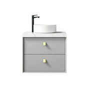 LIGHT GREY  BOSTON  600MM WALL HUNG VANITY FIL Kitchen Bathroom