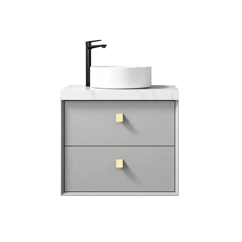 LIGHT GREY  BOSTON  600MM WALL HUNG VANITY FIL Kitchen Bathroom