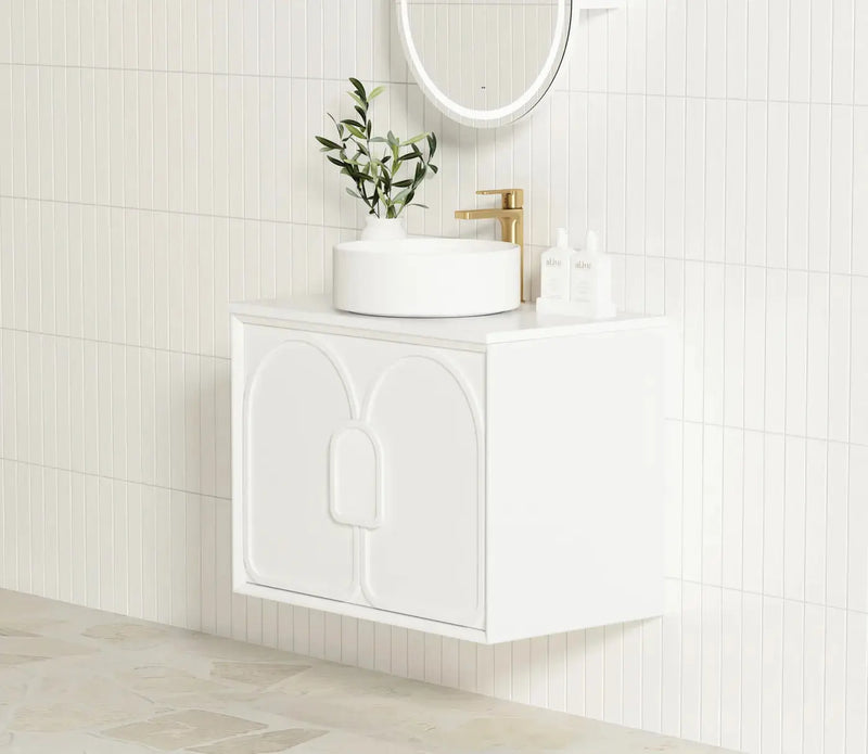 LAGUNA SATIN WHITE 600X460 VANITY FIL Kitchen Bathroom