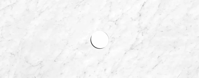 Natural Carrara Stone Above Counter Vanity Marble Top 600mm/750mm/900mm/1200mm - FIL Kitchen Bathroom