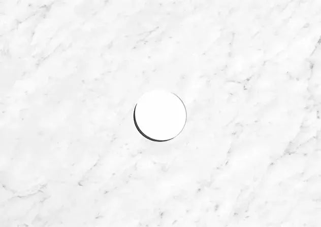 Natural Carrara Stone Above Counter Vanity Marble Top 600mm/750mm/900mm/1200mm - FIL Kitchen Bathroom