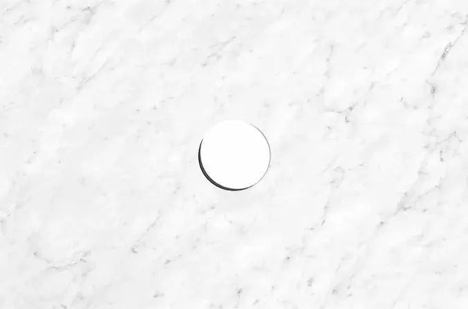 Natural Carrara Stone Above Counter Vanity Marble Top 600mm/750mm/900mm/1200mm - FIL Kitchen Bathroom